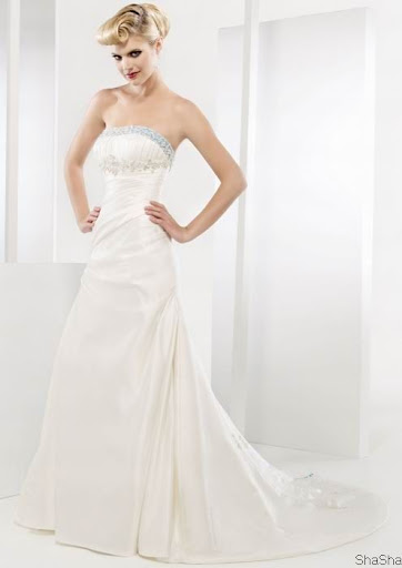 Simple Clean Lines Wedding Gown