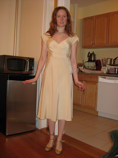 simple creamy bridesmaid dress/gown for you