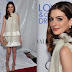 Anne Hathaway Looks Nicely in Valentino Dress While Promoting "Love & Other Drugs" Movie