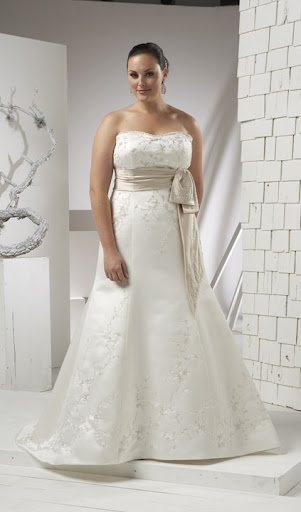 Sexy plus size bridal gown, new plus size wedding dress