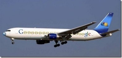 Larry Page and Sergey Brin's Boeing 767-200 airplane