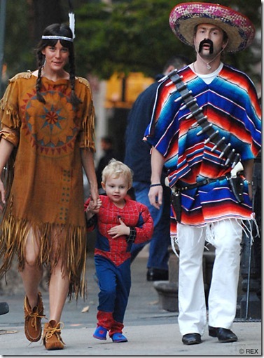 actress Liv Tyler attended a party in New York with husband Royston and their son Milo