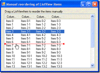 ListViewCustomReorder