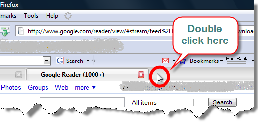 Tech Dreams Firefox Tip Opening A New Tab Page With Double Click Of