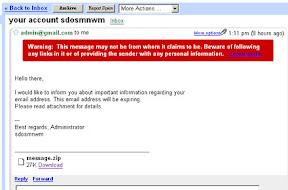 [GMail]假官方的病毒信來囉！ - 阿祥的網路筆記本