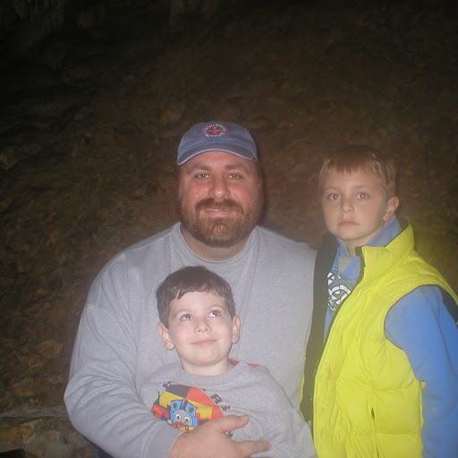Joey, Zachary & me at Natural Bridge Caverns, Dec. 2006