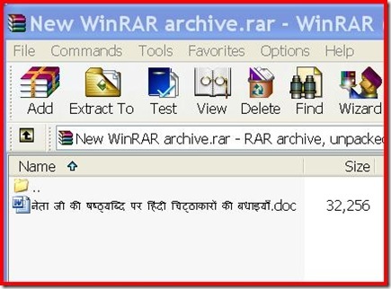 winrar hindi support