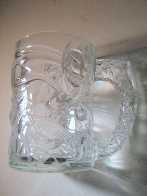 BATMAN FOREVER McDonalds Glass Mug Movie Collectible  