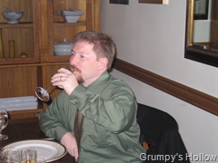 Grumpwurst Enjoying his glass of Champagne (or Sparkling Wine)