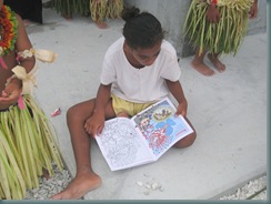 girl with book