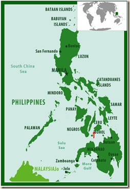 pbs map of philippines red arrow to panglao