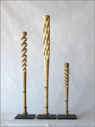 baseball bat carving art