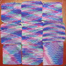 Knitted Baby Blanket Blocks